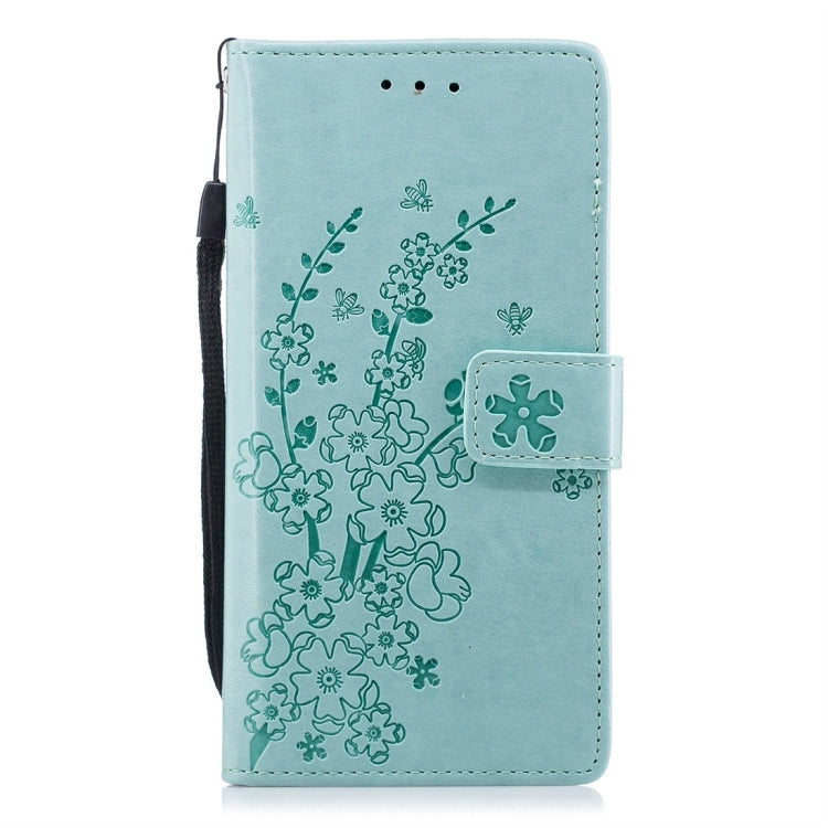 For Huawei P20 Plum Flowers Pattern Horizontal Flip Leather Case with Holder & Card Slots & Wallet & Lanyard