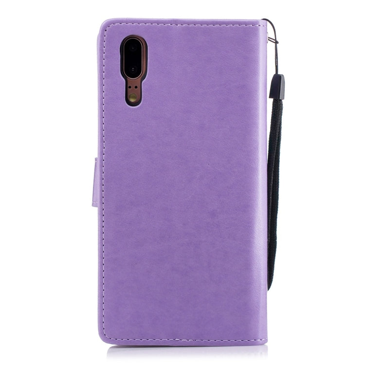 For Huawei P20 Plum Flowers Pattern Horizontal Flip Leather Case with Holder & Card Slots & Wallet & Lanyard