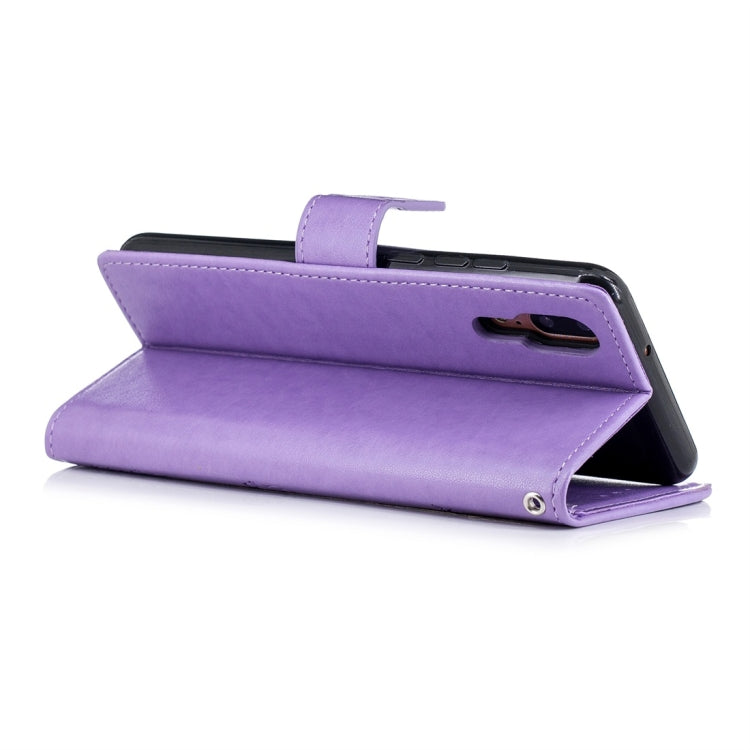 For Huawei P20 Plum Flowers Pattern Horizontal Flip Leather Case with Holder & Card Slots & Wallet & Lanyard