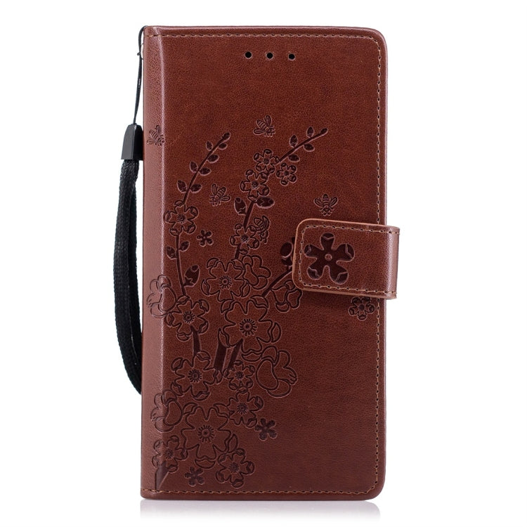 For Huawei P20 Plum Flowers Pattern Horizontal Flip Leather Case with Holder & Card Slots & Wallet & Lanyard