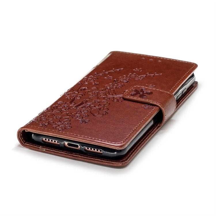 For Huawei P20 Plum Flowers Pattern Horizontal Flip Leather Case with Holder & Card Slots & Wallet & Lanyard