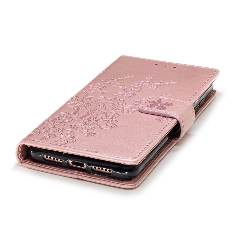For Huawei P20 Plum Flowers Pattern Horizontal Flip Leather Case with Holder & Card Slots & Wallet & Lanyard