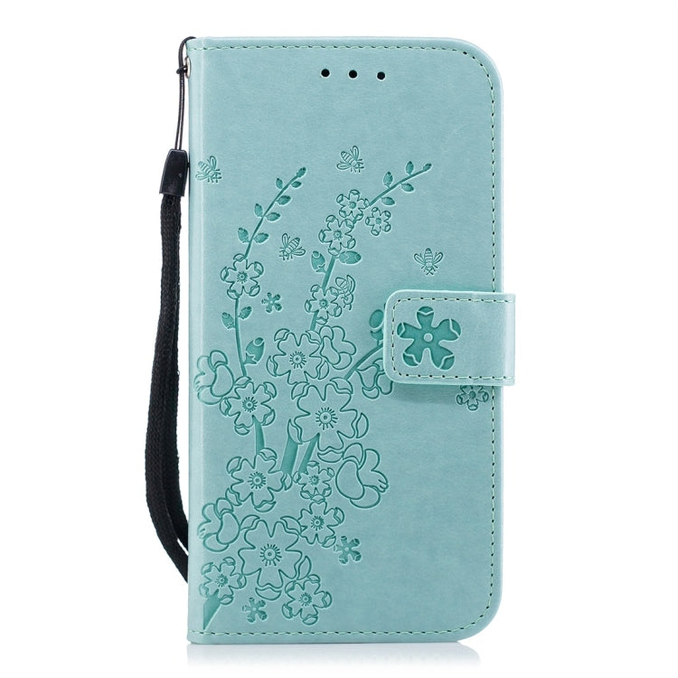 For Huawei P20 Lite Plum Flowers Pattern Horizontal Flip Leather Case with Holder & Card Slots & Wallet & Lanyard