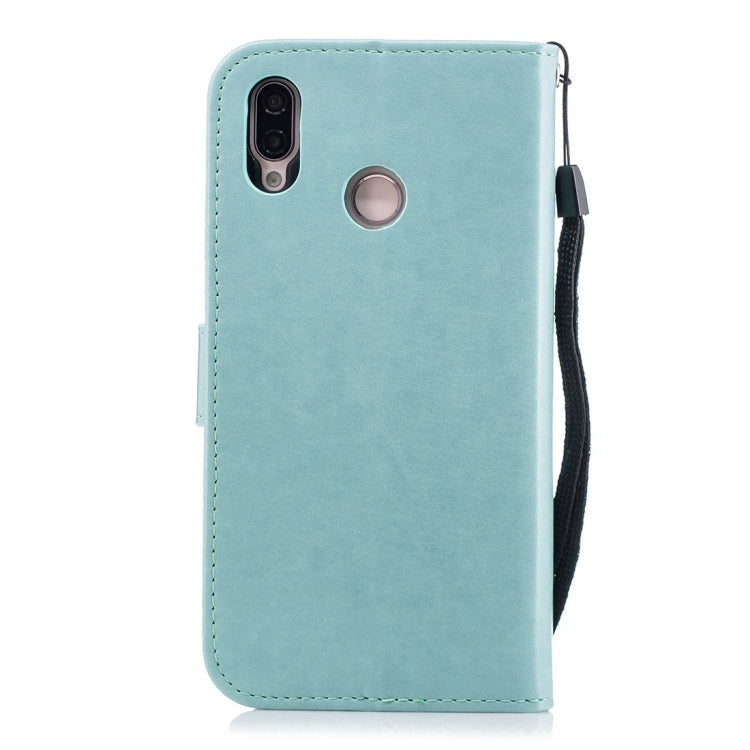 For Huawei P20 Lite Plum Flowers Pattern Horizontal Flip Leather Case with Holder & Card Slots & Wallet & Lanyard
