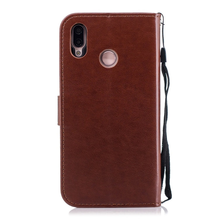 For Huawei P20 Lite Plum Flowers Pattern Horizontal Flip Leather Case with Holder & Card Slots & Wallet & Lanyard