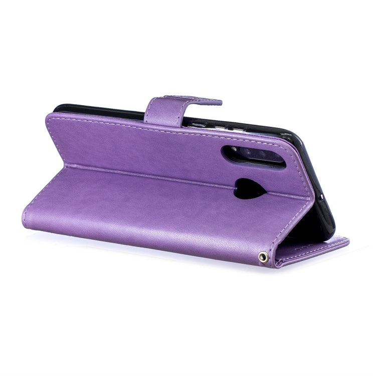 For Huawei P30 Lite Plum Flowers Pattern Horizontal Flip Leather Case with Holder & Card Slots & Wallet & Lanyard