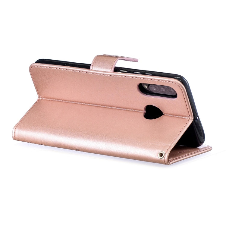 For Huawei P30 Lite Plum Flowers Pattern Horizontal Flip Leather Case with Holder & Card Slots & Wallet & Lanyard