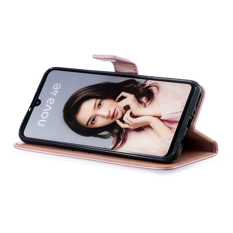 For Huawei P30 Lite Plum Flowers Pattern Horizontal Flip Leather Case with Holder & Card Slots & Wallet & Lanyard