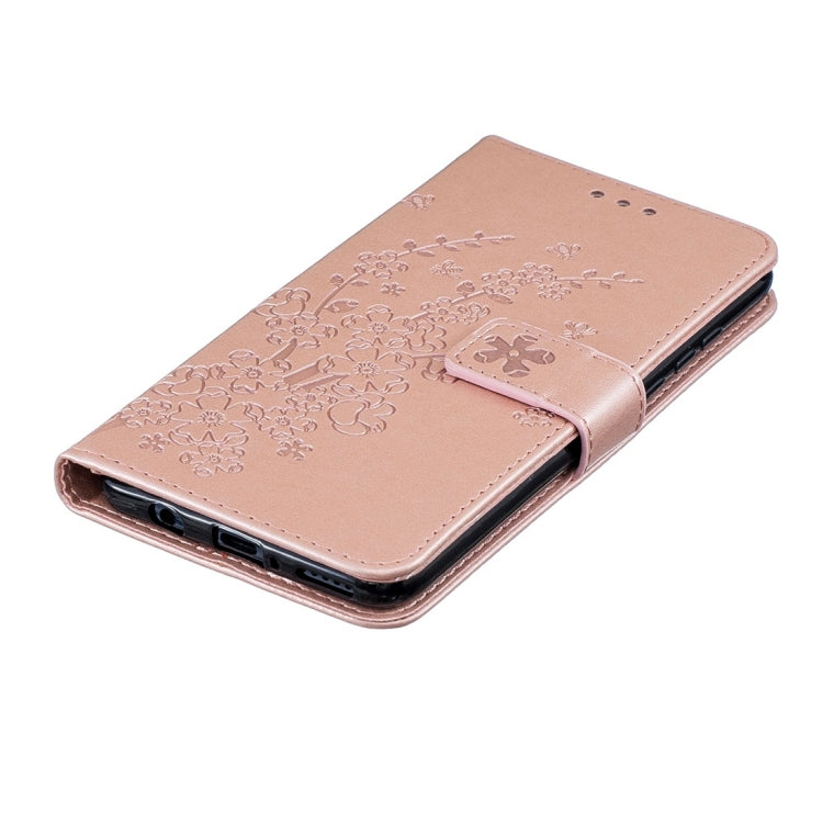 For Huawei P30 Lite Plum Flowers Pattern Horizontal Flip Leather Case with Holder & Card Slots & Wallet & Lanyard