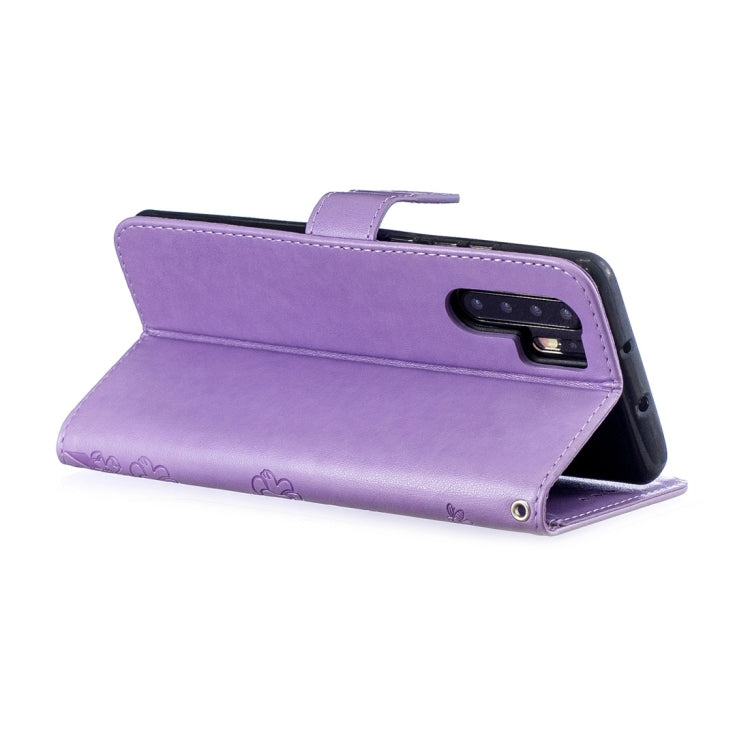 For Huawei P30 Pro Plum Flowers Pattern Horizontal Flip Leather Case with Holder & Card Slots & Wallet & Lanyard