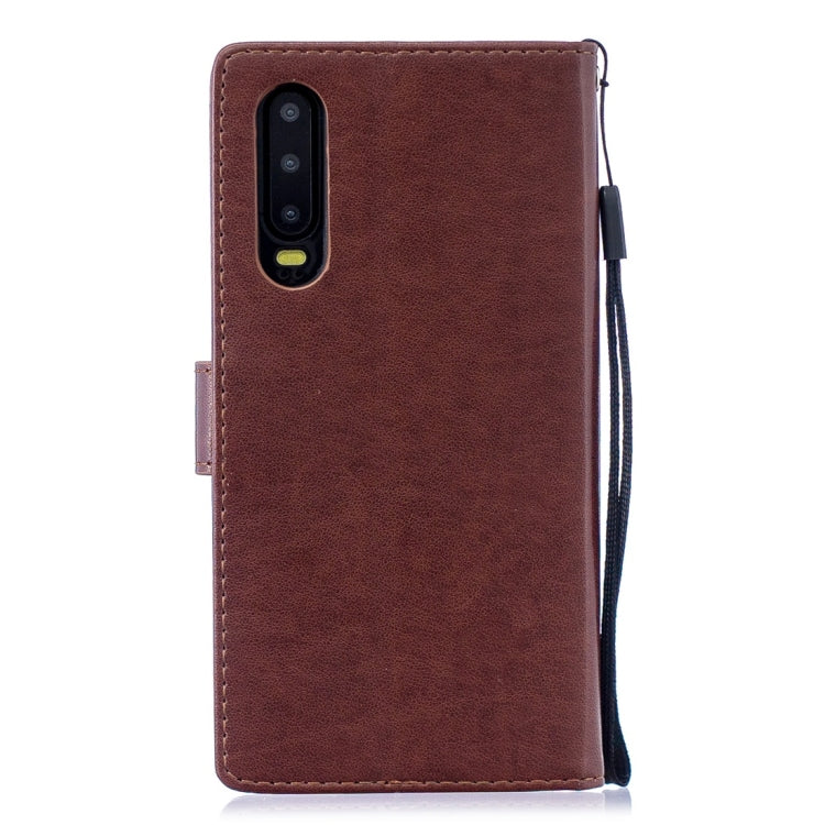 For Huawei P30 Plum Flowers Pattern Horizontal Flip Leather Case with Holder & Card Slots & Wallet & Lanyard