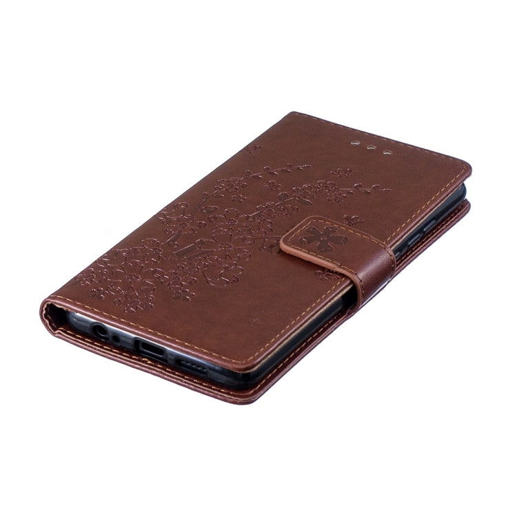 For Huawei P30 Plum Flowers Pattern Horizontal Flip Leather Case with Holder & Card Slots & Wallet & Lanyard