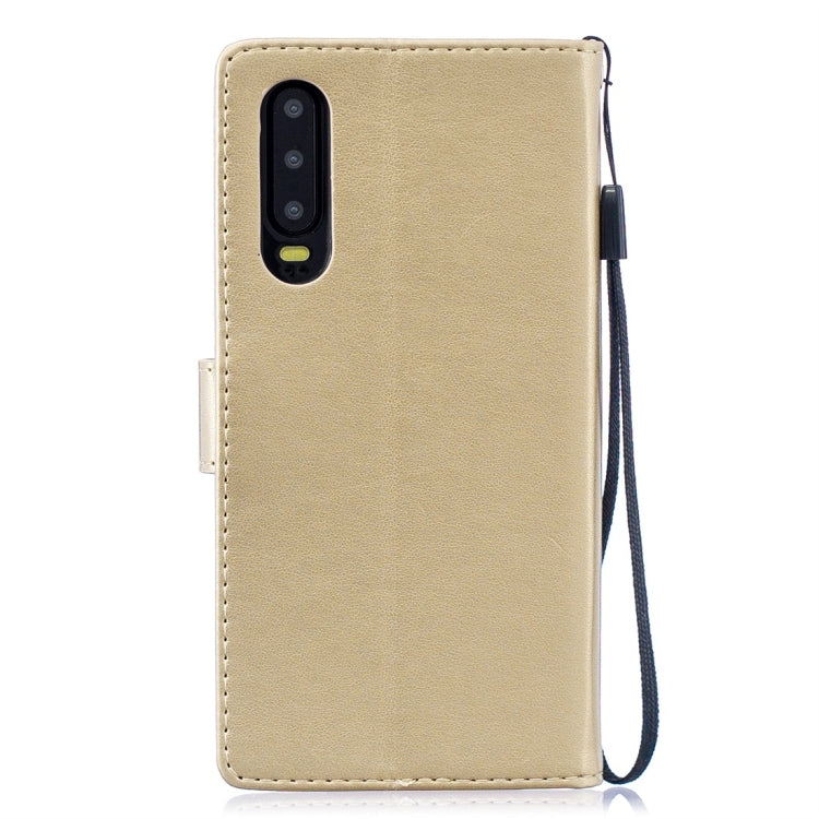 For Huawei P30 Plum Flowers Pattern Horizontal Flip Leather Case with Holder & Card Slots & Wallet & Lanyard