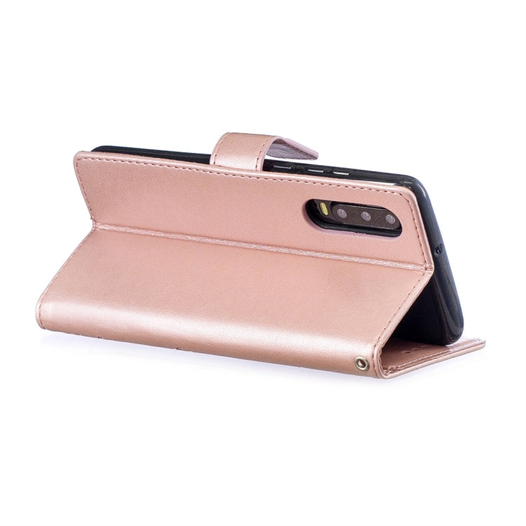 For Huawei P30 Plum Flowers Pattern Horizontal Flip Leather Case with Holder & Card Slots & Wallet & Lanyard