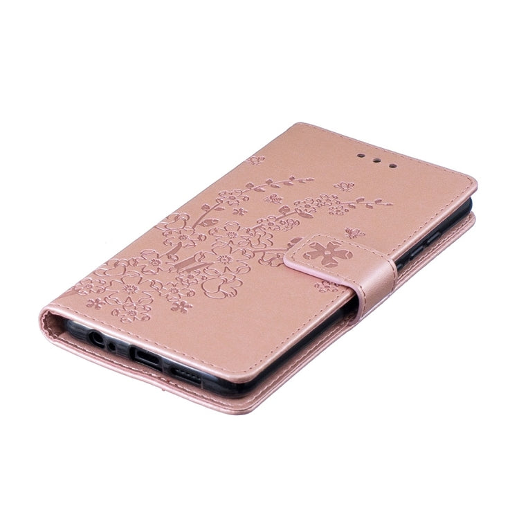 For Huawei P30 Plum Flowers Pattern Horizontal Flip Leather Case with Holder & Card Slots & Wallet & Lanyard