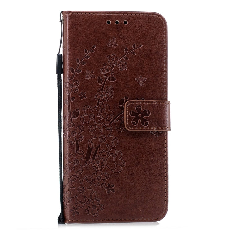 For Huawei Mate 20 Lite Plum Flowers Pattern Horizontal Flip Leather Case with Holder & Card Slots & Wallet & Lanyard