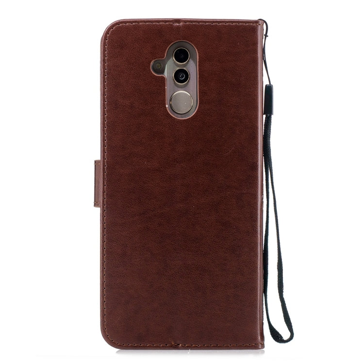 For Huawei Mate 20 Lite Plum Flowers Pattern Horizontal Flip Leather Case with Holder & Card Slots & Wallet & Lanyard