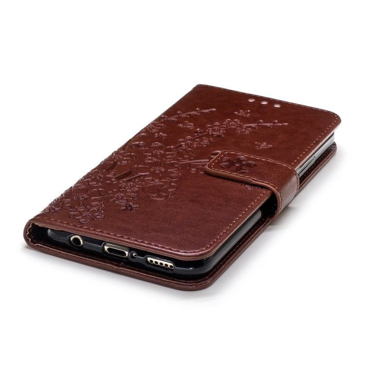 For Huawei Mate 20 Lite Plum Flowers Pattern Horizontal Flip Leather Case with Holder & Card Slots & Wallet & Lanyard