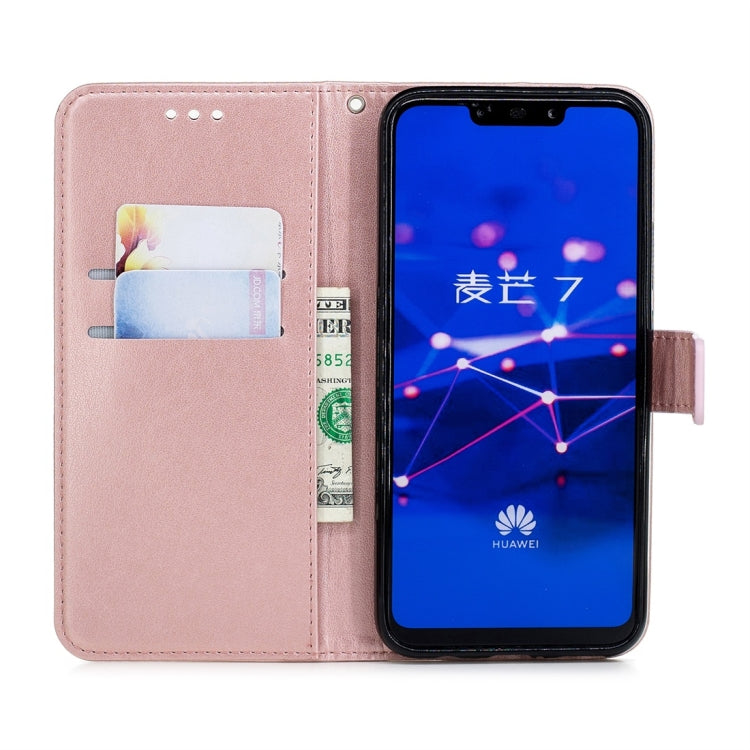 For Huawei Mate 20 Lite Plum Flowers Pattern Horizontal Flip Leather Case with Holder & Card Slots & Wallet & Lanyard