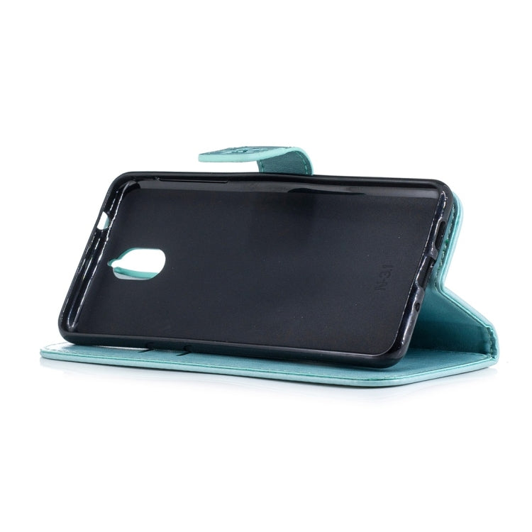 For Nokia 3.1 Plum Flowers Pattern Horizontal Flip Leather Case with Holder & Card Slots & Wallet & Lanyard
