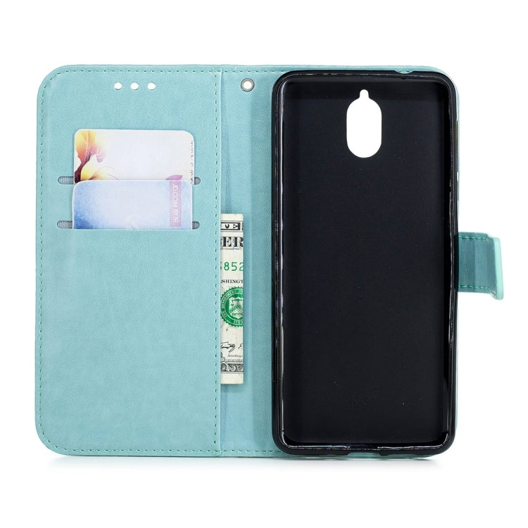 For Nokia 3.1 Plum Flowers Pattern Horizontal Flip Leather Case with Holder & Card Slots & Wallet & Lanyard