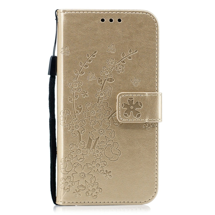 For Nokia 3.1 Plum Flowers Pattern Horizontal Flip Leather Case with Holder & Card Slots & Wallet & Lanyard
