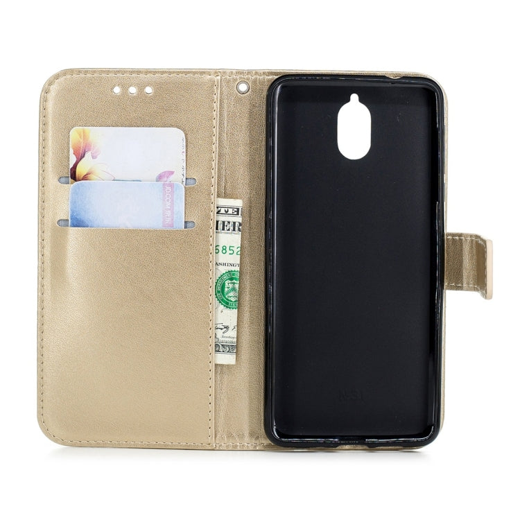 For Nokia 3.1 Plum Flowers Pattern Horizontal Flip Leather Case with Holder & Card Slots & Wallet & Lanyard