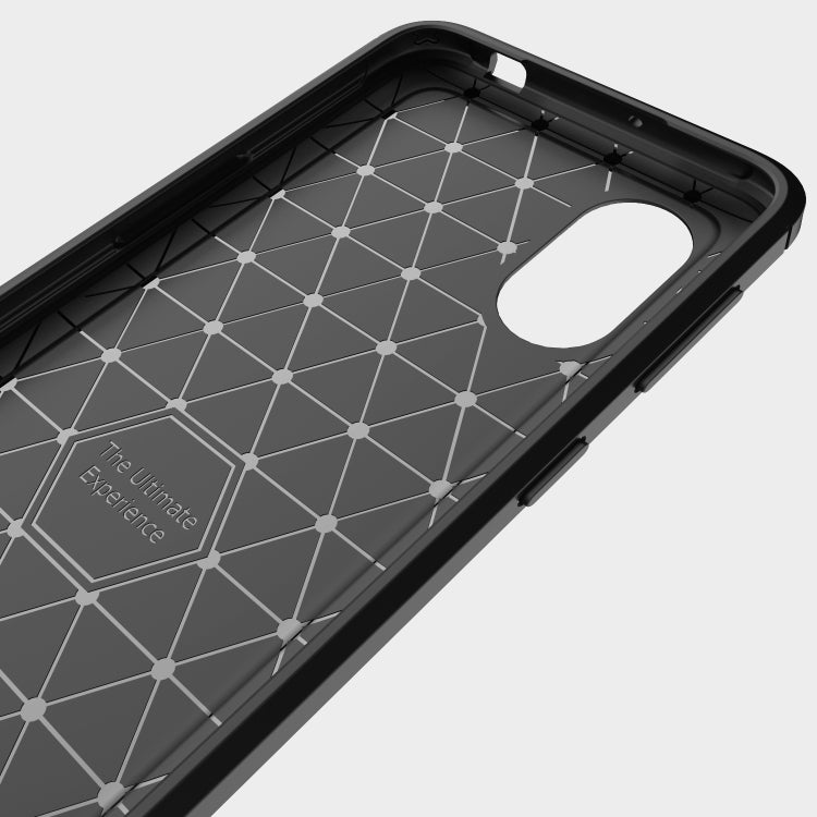 For Samsung Galaxy Xcover 5 Brushed Texture Carbon Fiber TPU Case