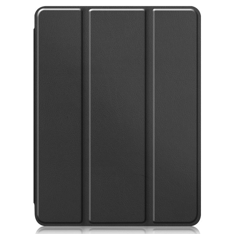 For iPad Pro 11 2022 / 2021 Pure Color Horizontal Flip TPU + PU Leather Tablet Case with Three-folding Holder & Sleep / Wake-up Function & Pen Slot