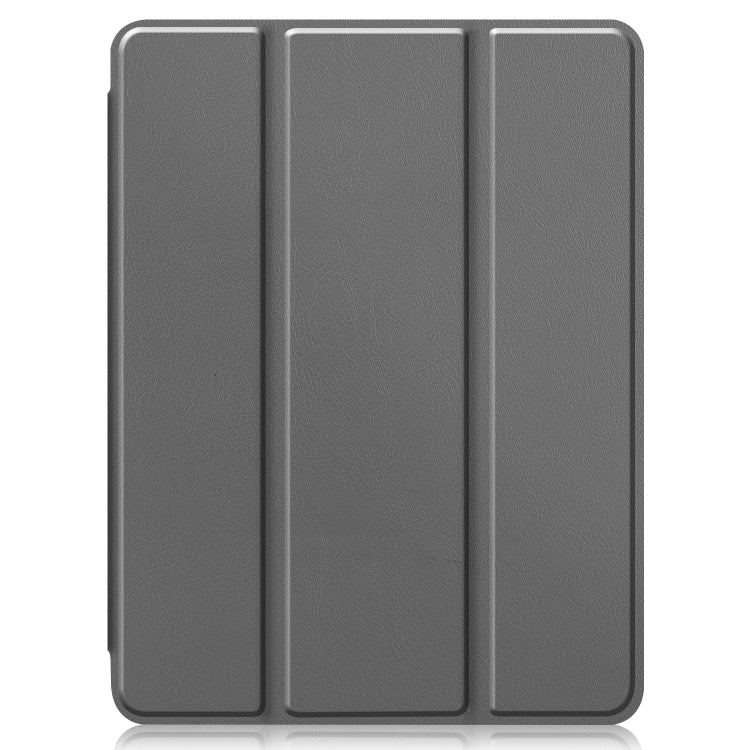 For iPad Pro 11 2022 / 2021 Pure Color Horizontal Flip TPU + PU Leather Tablet Case with Three-folding Holder & Sleep / Wake-up Function & Pen Slot
