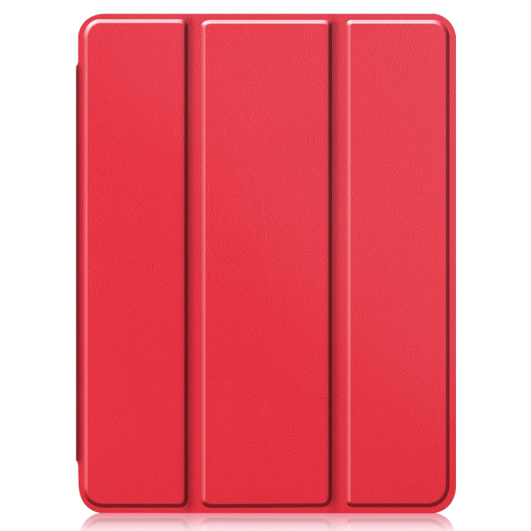 For iPad Pro 11 2022 / 2021 Pure Color Horizontal Flip TPU + PU Leather Tablet Case with Three-folding Holder & Sleep / Wake-up Function & Pen Slot