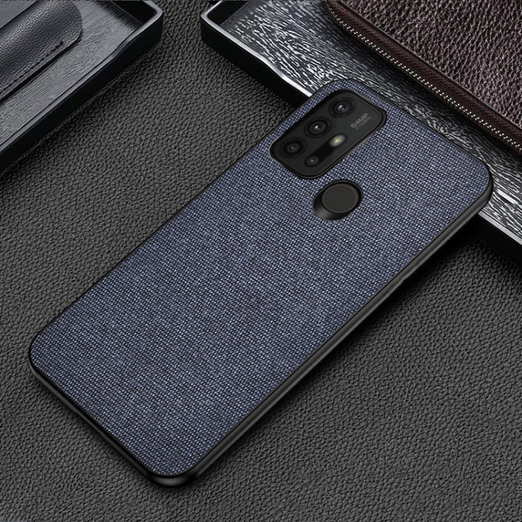 For Motorola Moto G30 Shockproof Splicing PU + Cloth Protective Case