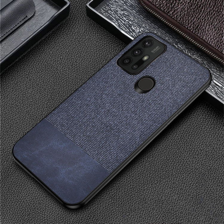 For Motorola Moto G30 Shockproof Splicing PU + Cloth Protective Case