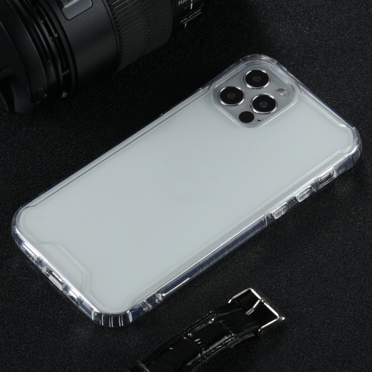 For iPhone 12 / 12 Pro Four-corner Shockproof Transparent TPU + PC Protective Case
