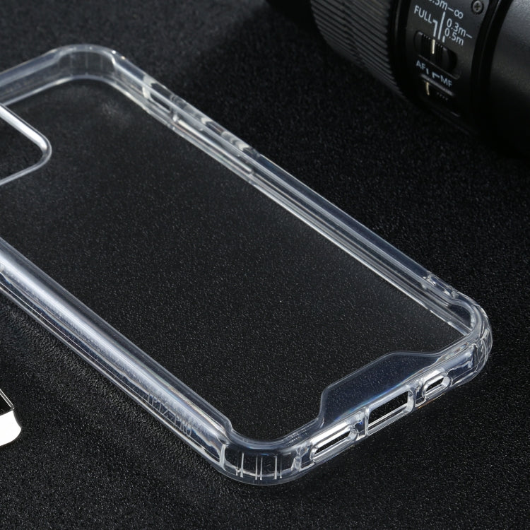 For iPhone 12 / 12 Pro Four-corner Shockproof Transparent TPU + PC Protective Case