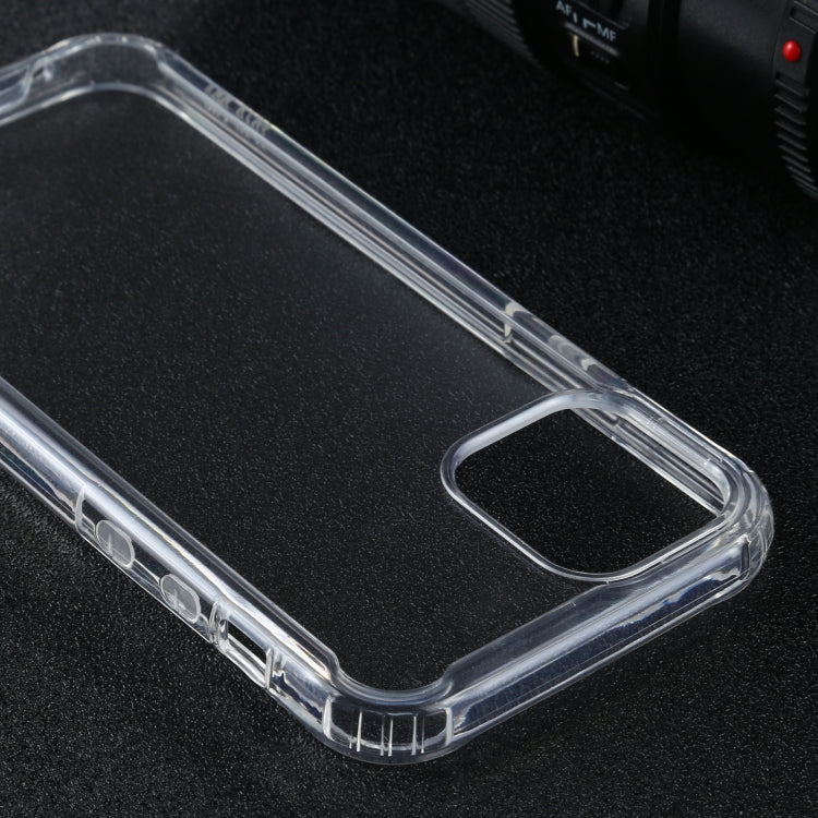 For iPhone 12 / 12 Pro Four-corner Shockproof Transparent TPU + PC Protective Case