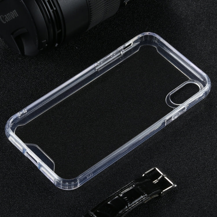 For iPhone X / XS Four-corner Shockproof Transparent TPU + PC Protective Case