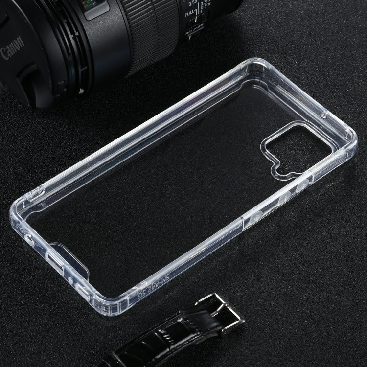 For Samsung Galaxy A42 5G Four-corner Shockproof Transparent TPU + PC Protective Case