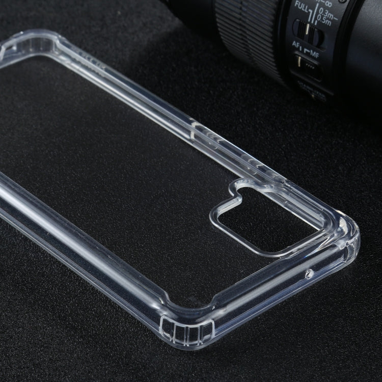 For Samsung Galaxy A42 5G Four-corner Shockproof Transparent TPU + PC Protective Case