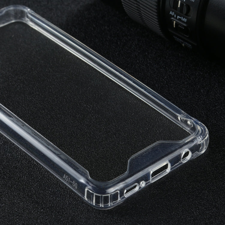 For Samsung Galaxy A51 5G Four-corner Shockproof Transparent TPU + PC Protective Case
