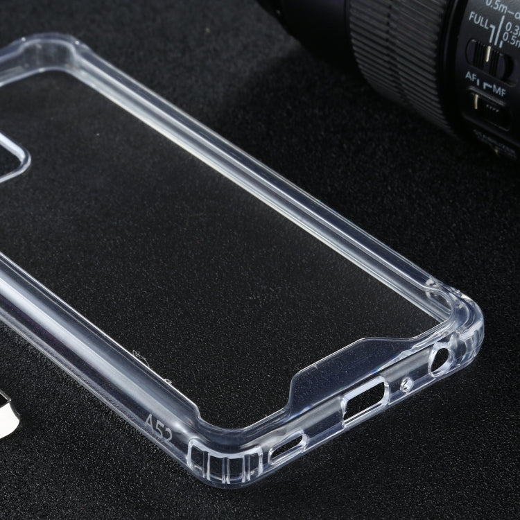 For Samsung Galaxy A52 5G / 4G Four-corner Shockproof Transparent TPU + PC Protective Case
