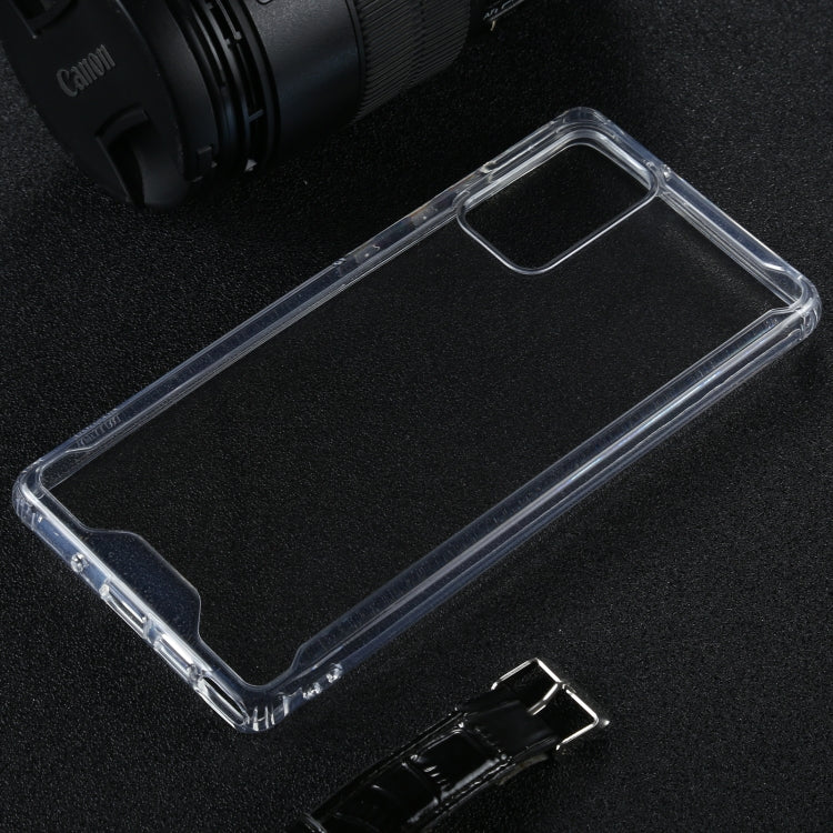 For Samsung Galaxy Note20 Four-corner Shockproof Transparent TPU + PC Protective Case