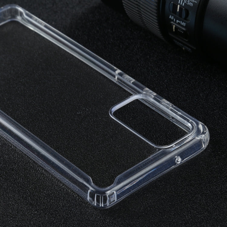 For Samsung Galaxy Note20 Four-corner Shockproof Transparent TPU + PC Protective Case