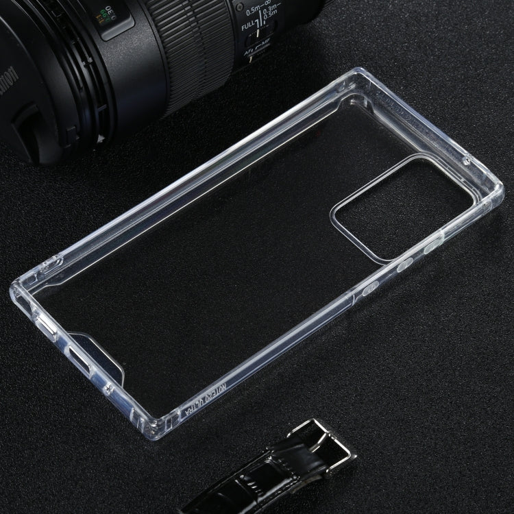 For Samsung Galaxy Note20 Ultra Four-corner Shockproof Transparent TPU + PC Protective Case