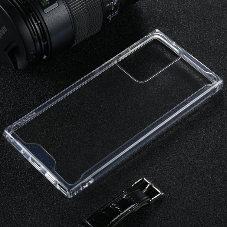 For Samsung Galaxy Note20 Ultra Four-corner Shockproof Transparent TPU + PC Protective Case