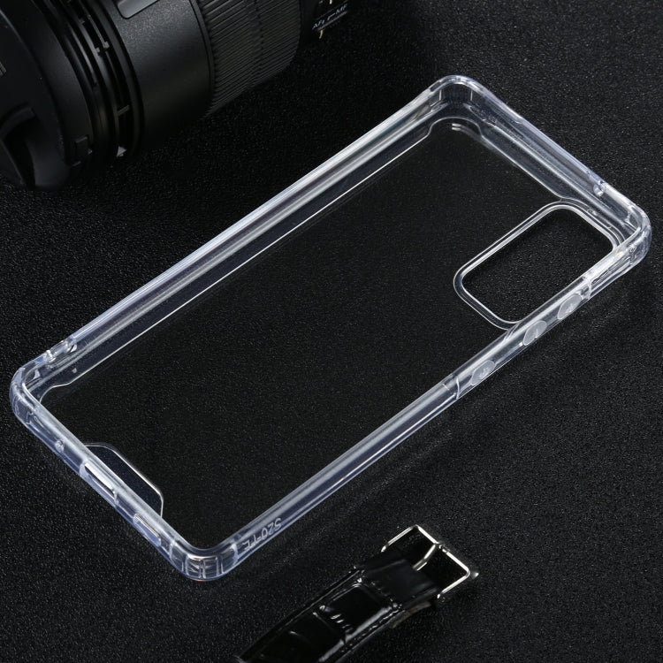 For Samsung Galaxy S20 FE 5G Four-corner Shockproof Transparent TPU + PC Protective Case