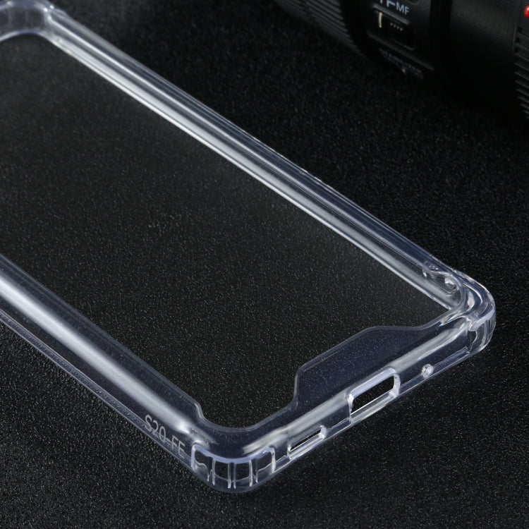 For Samsung Galaxy S20 FE 5G Four-corner Shockproof Transparent TPU + PC Protective Case