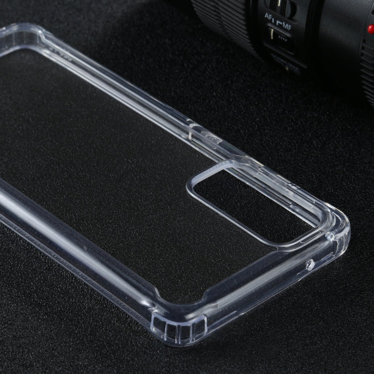 For Samsung Galaxy S20 FE 5G Four-corner Shockproof Transparent TPU + PC Protective Case