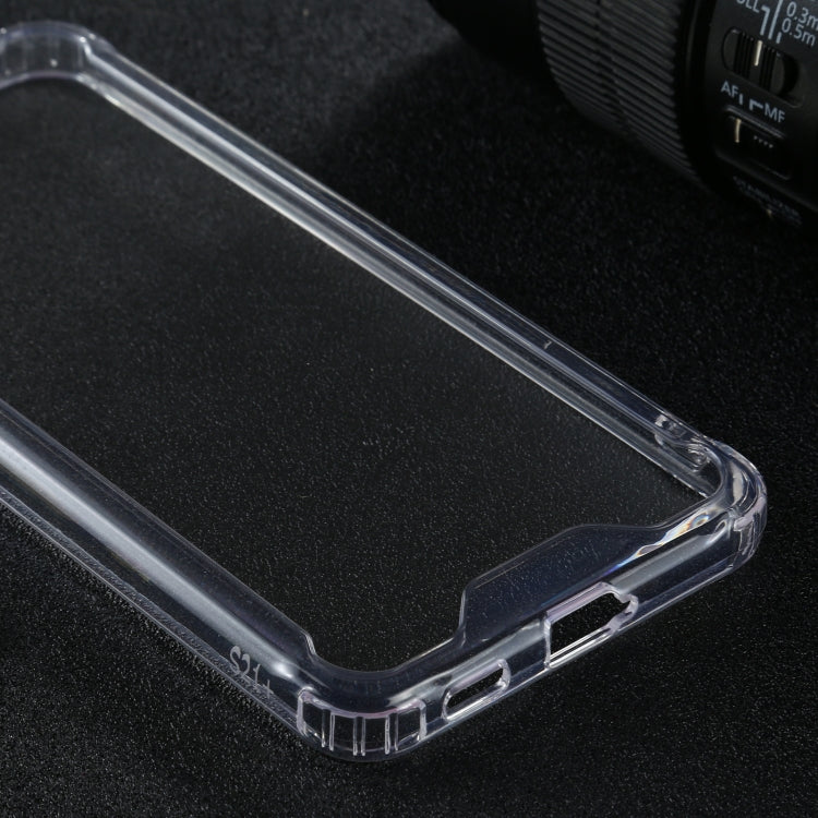 For Samsung Galaxy S21+ 5G Four-corner Shockproof Transparent TPU + PC Protective Case