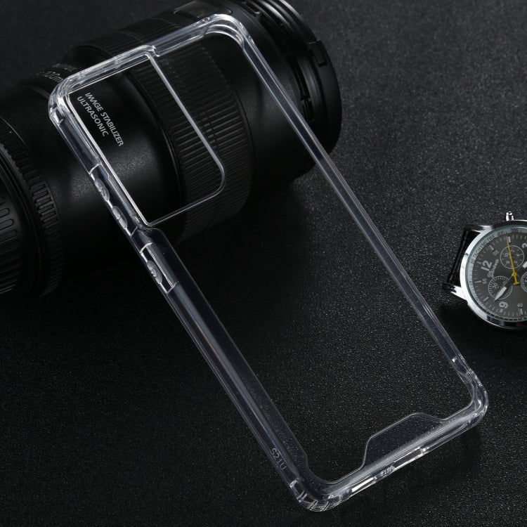 For Samsung Galaxy S21 Ultra 5G Four-corner Shockproof Transparent TPU + PC Protective Case